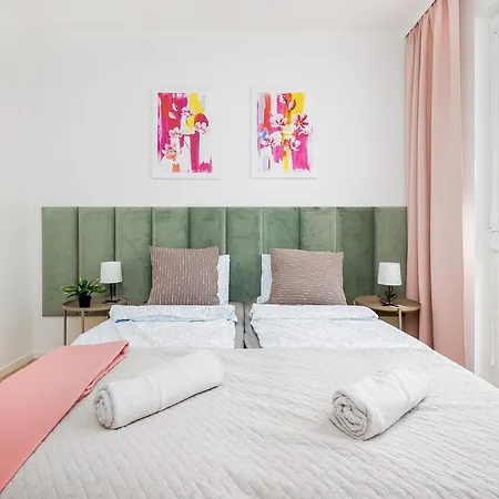 Obywatelska 1br Centrum, Taras, 4 Osoby, Wifi, Pralka Host Łódź